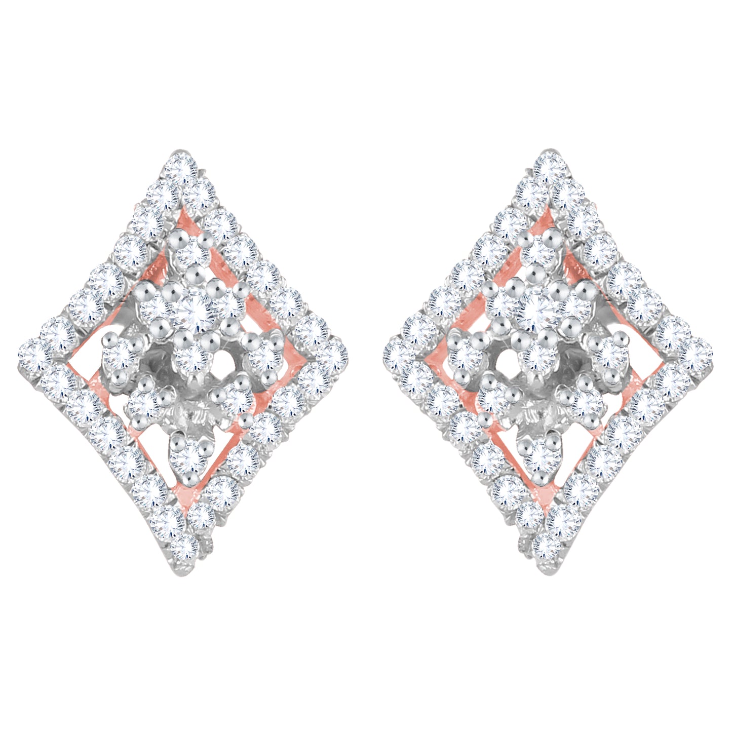 Carre Diamond Earrings
