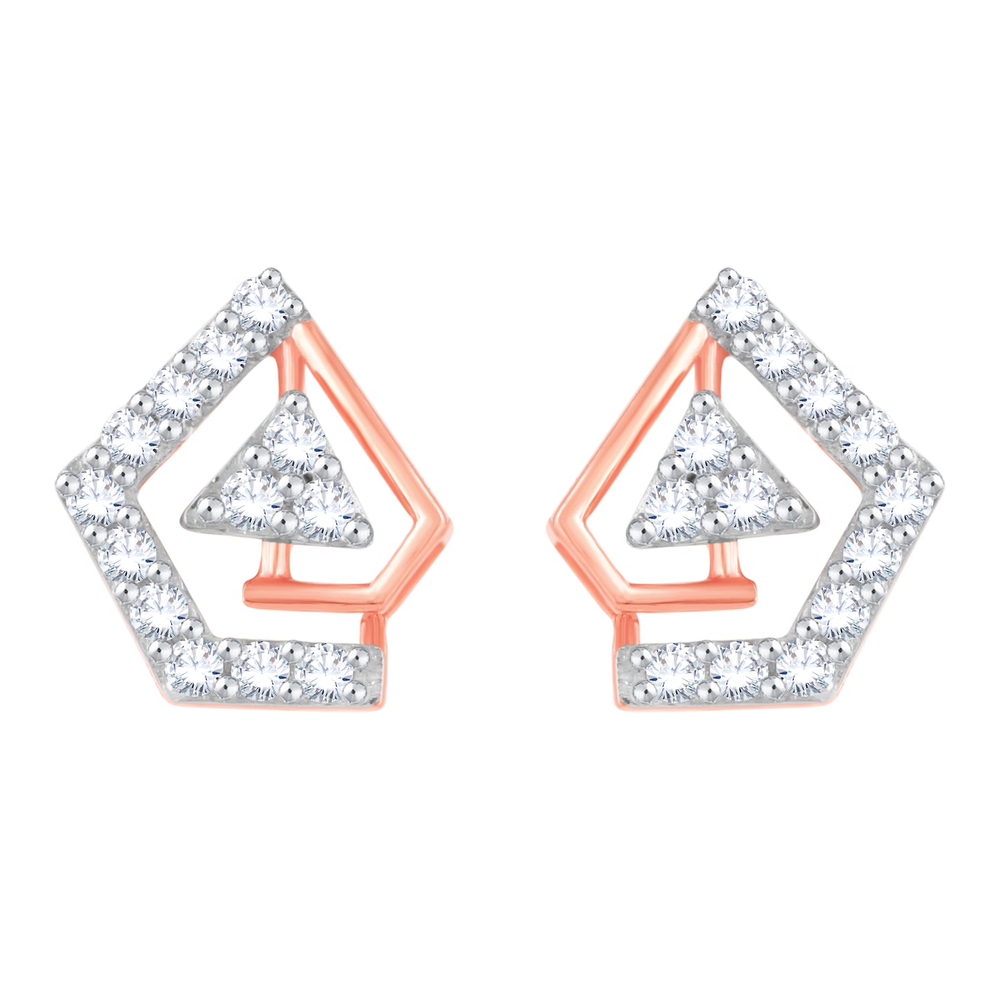 Diamond Earring for her in Rose Gold DER23762
