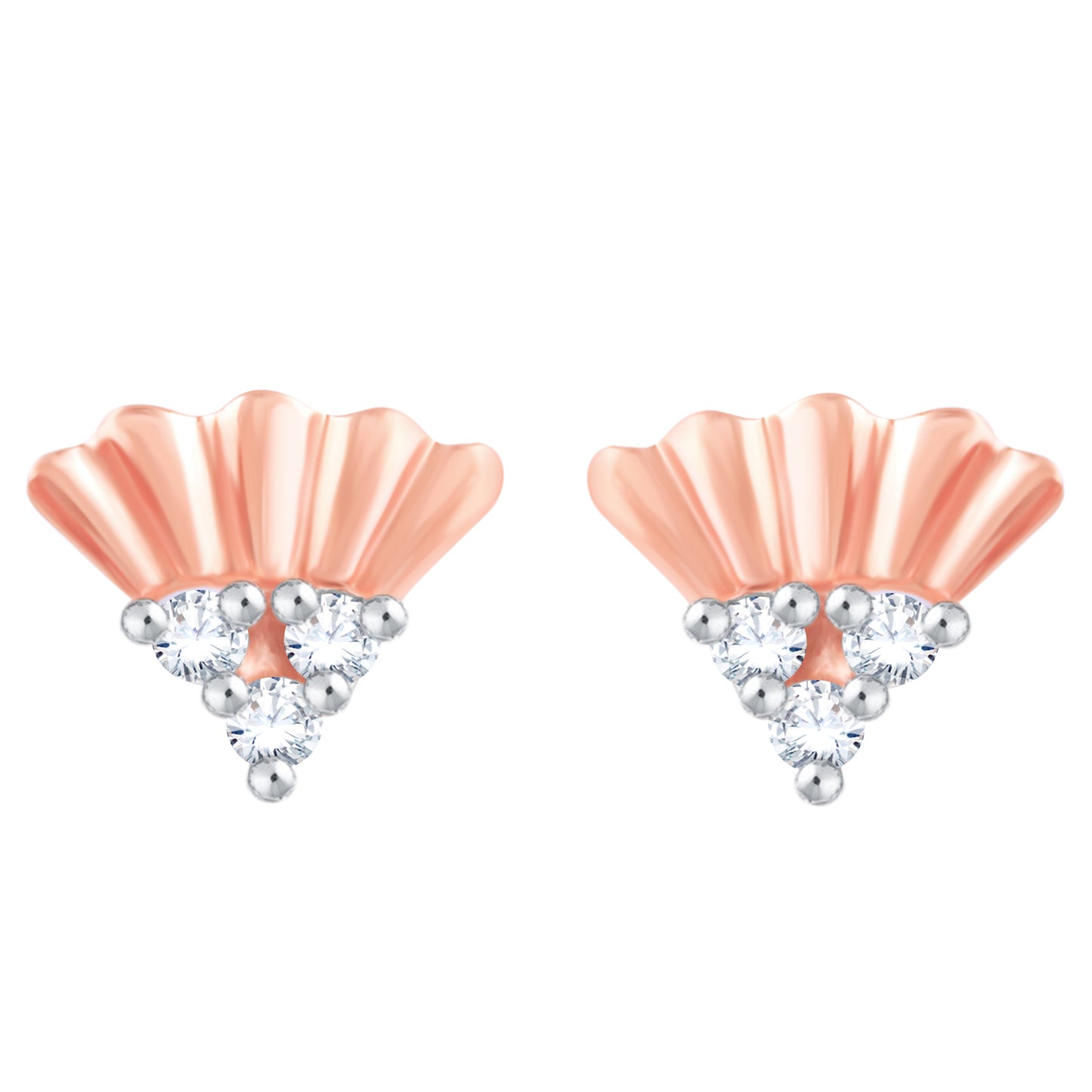 Diamond Earring for her in Rose Gold DER23768