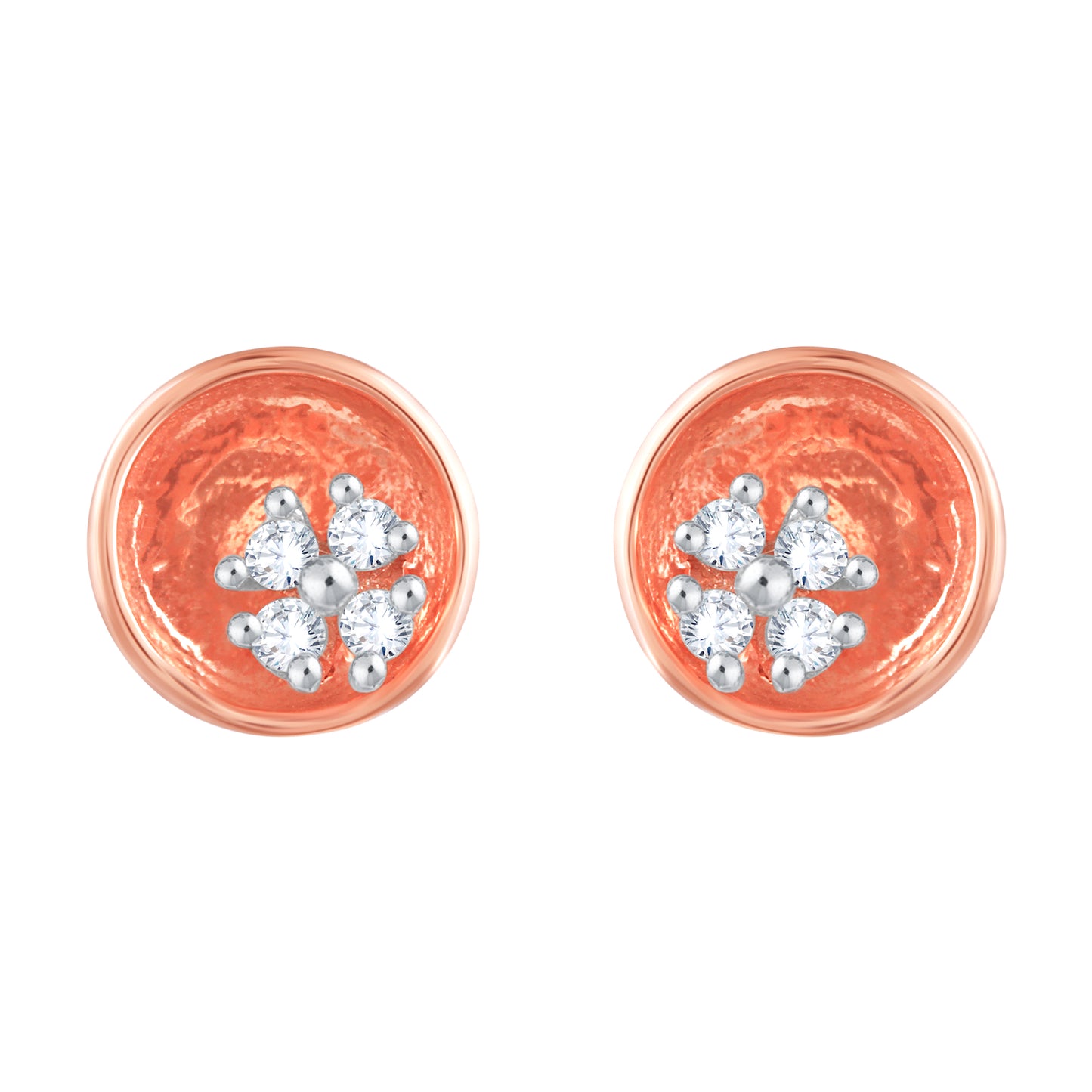 Diamond Earring for her in Rose Gold DER23823