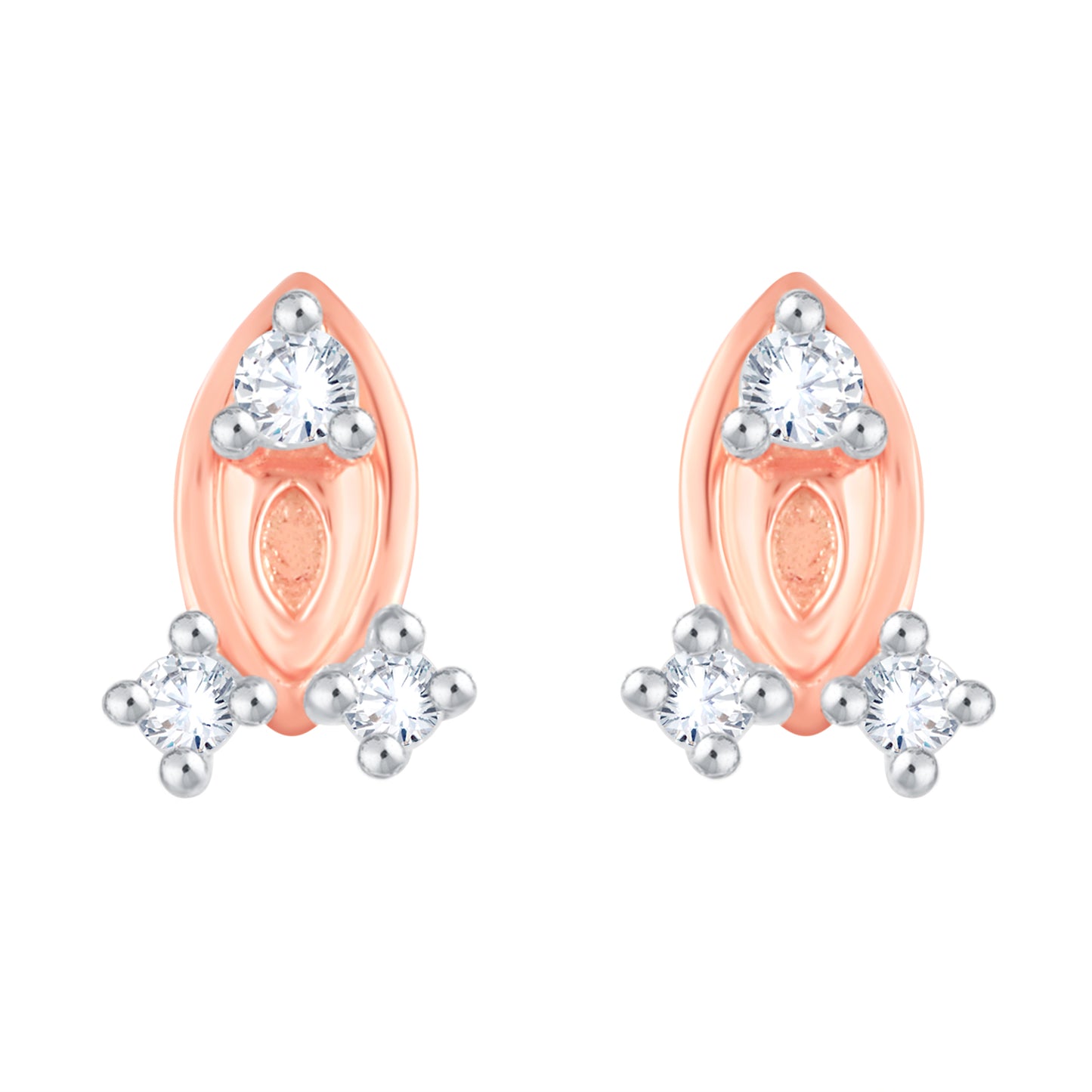 Diamond Earring for her in Rose Gold DER23831