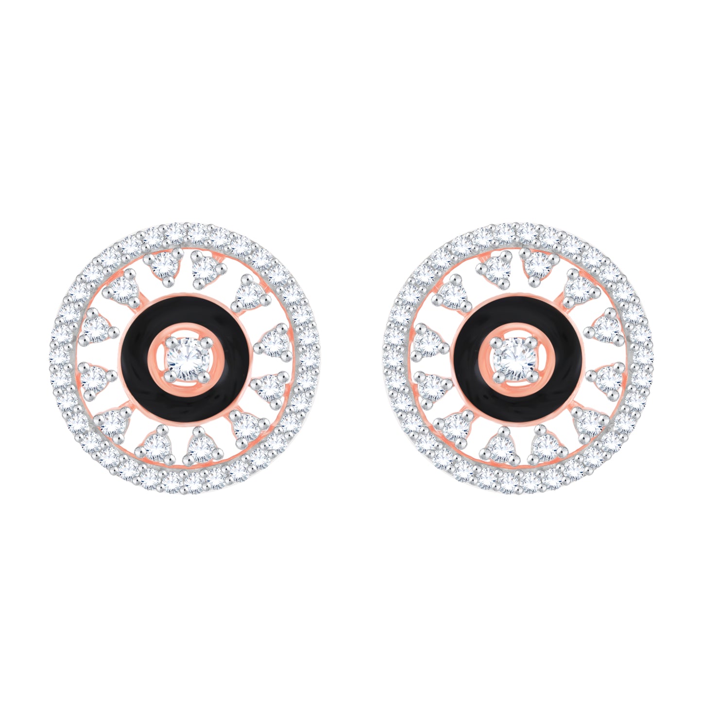 Diamond Earring for her in Rose Gold DER23863