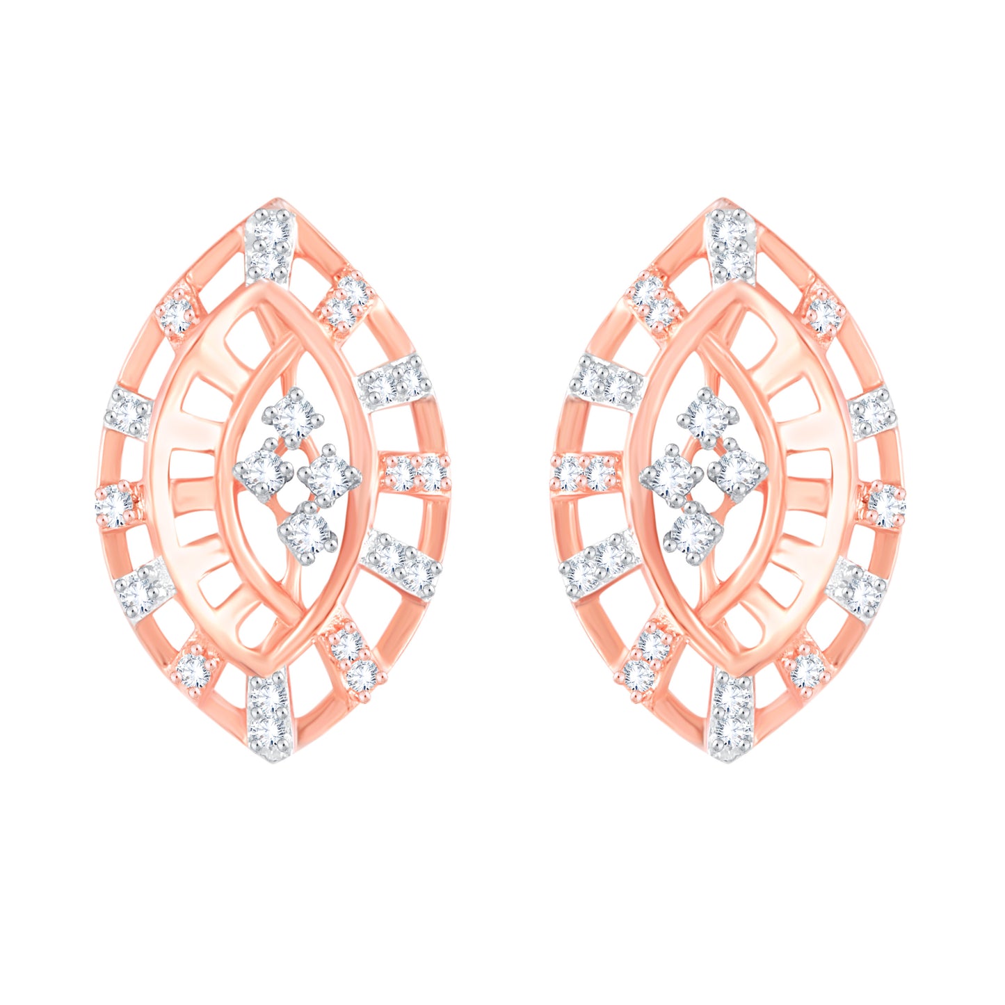 Diamond Earring for her in Rose Gold DER23930