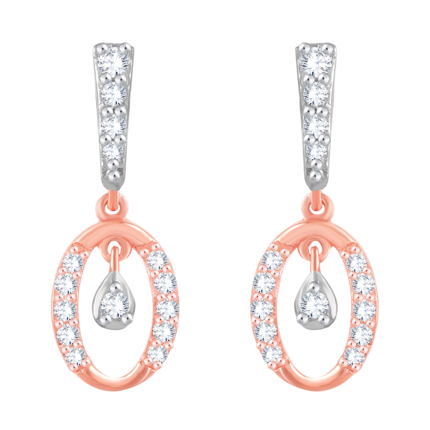 Diamond Earring for her in Rose Gold DER23950