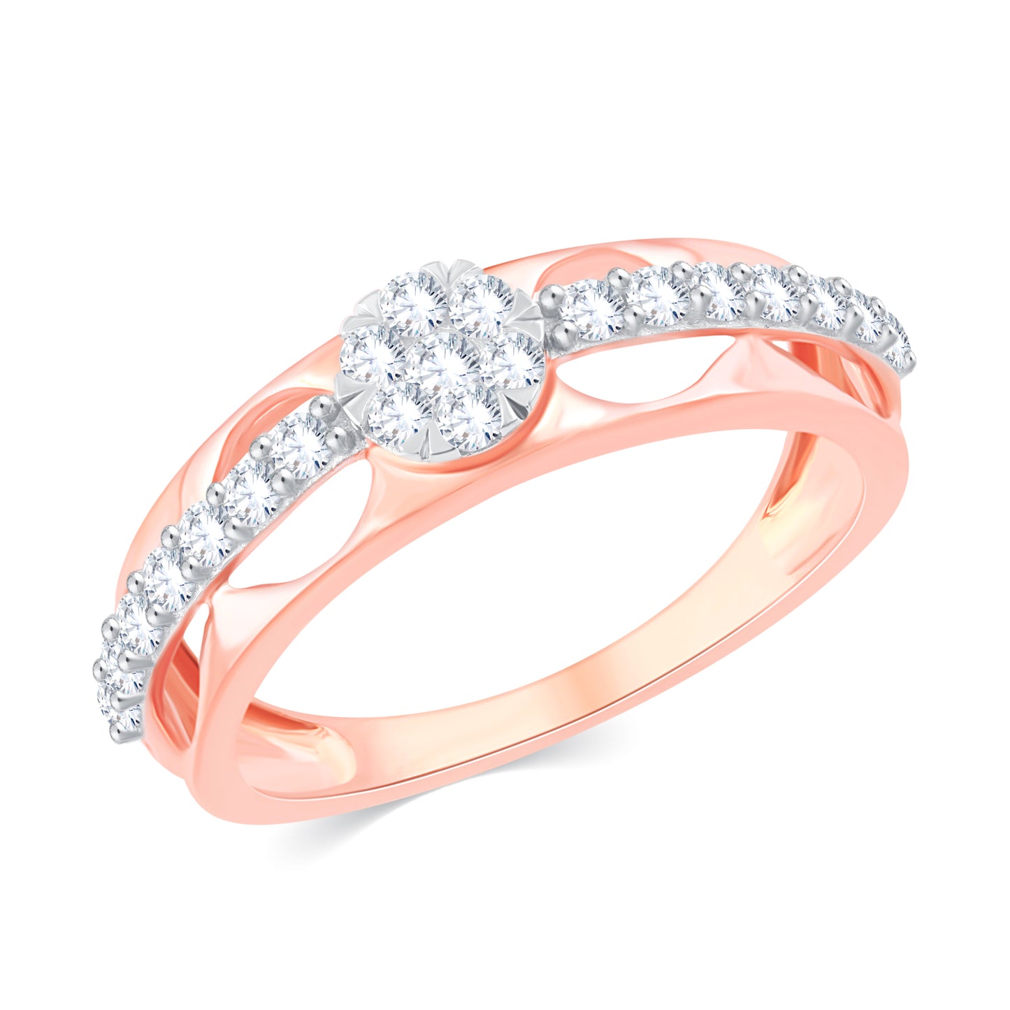 Diamond Ring for her in Rose Gold DRG23335