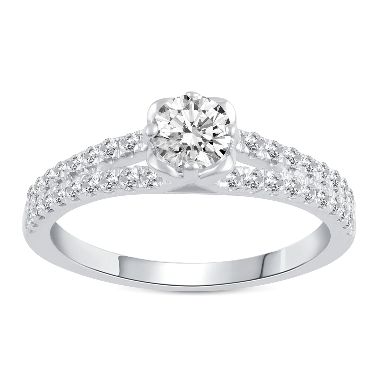 Diamond Ring for her in White Gold DRG23417