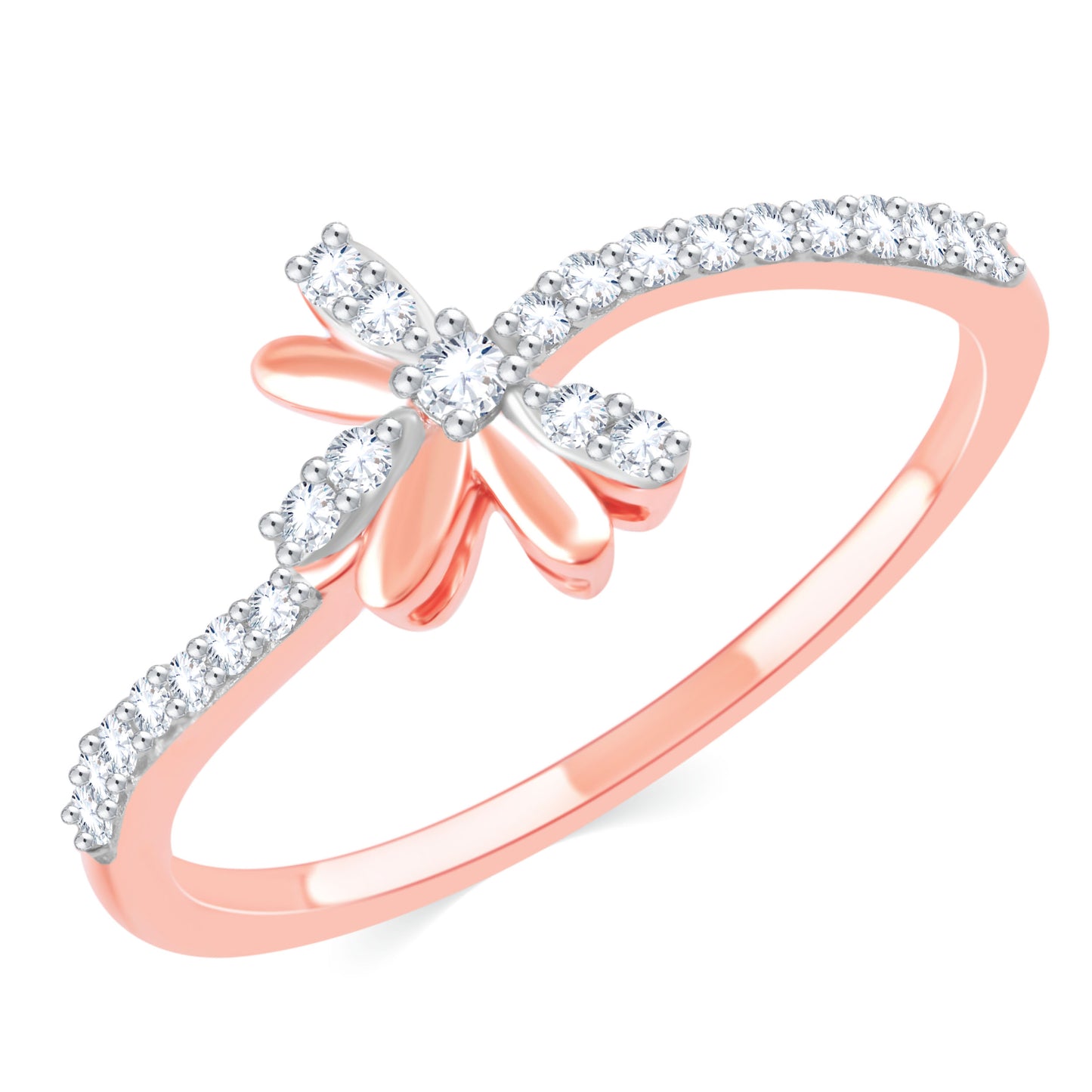 Diamond Ring for her in Rose Gold DRG23465