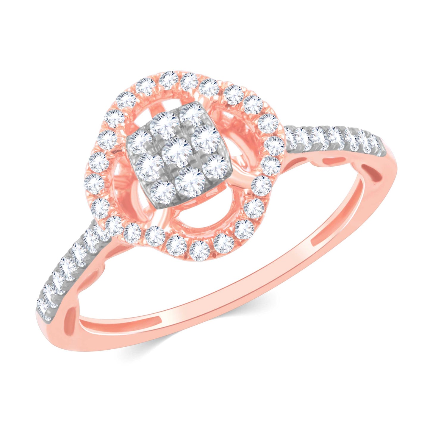 Diamond Ring for her in Rose Gold DRG23507