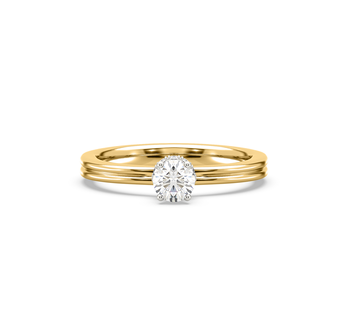 Kiara Crown Solitaire Diamond Ring