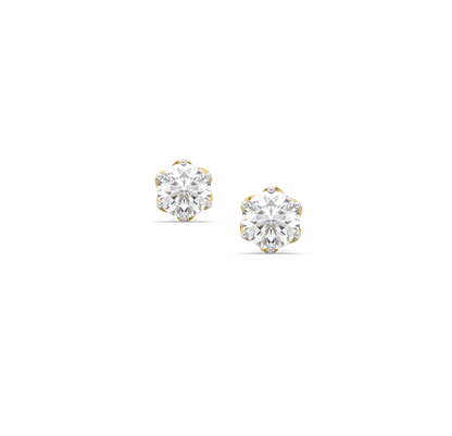 Alexe Solitaire Stud Earrings