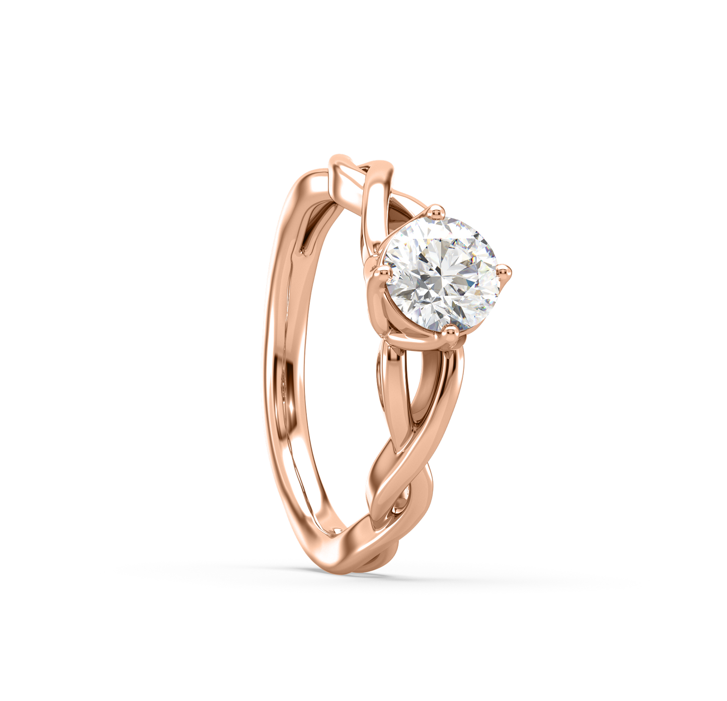 Vanessa Intertwined Solitaire Ring