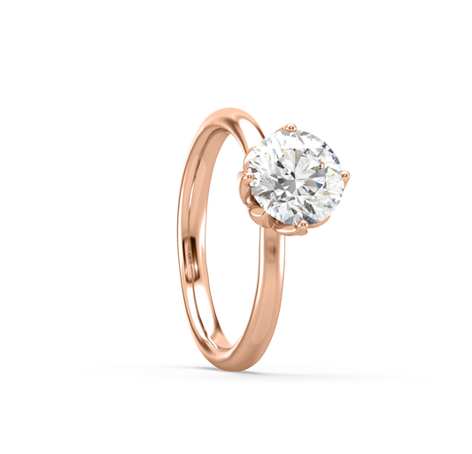 Sylvia Solitaire Diamond Ring