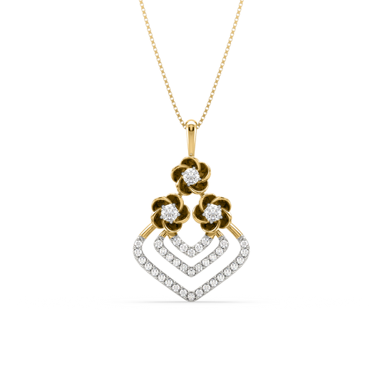 Errol Flower Diamond Pendant