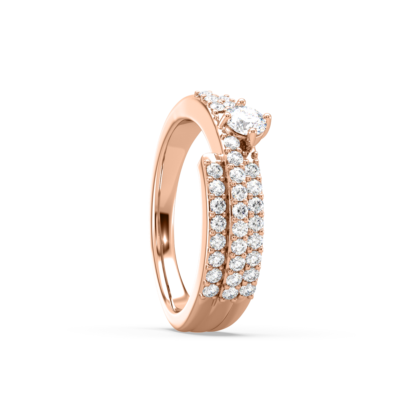 Ishta 3 Line Diamond ring