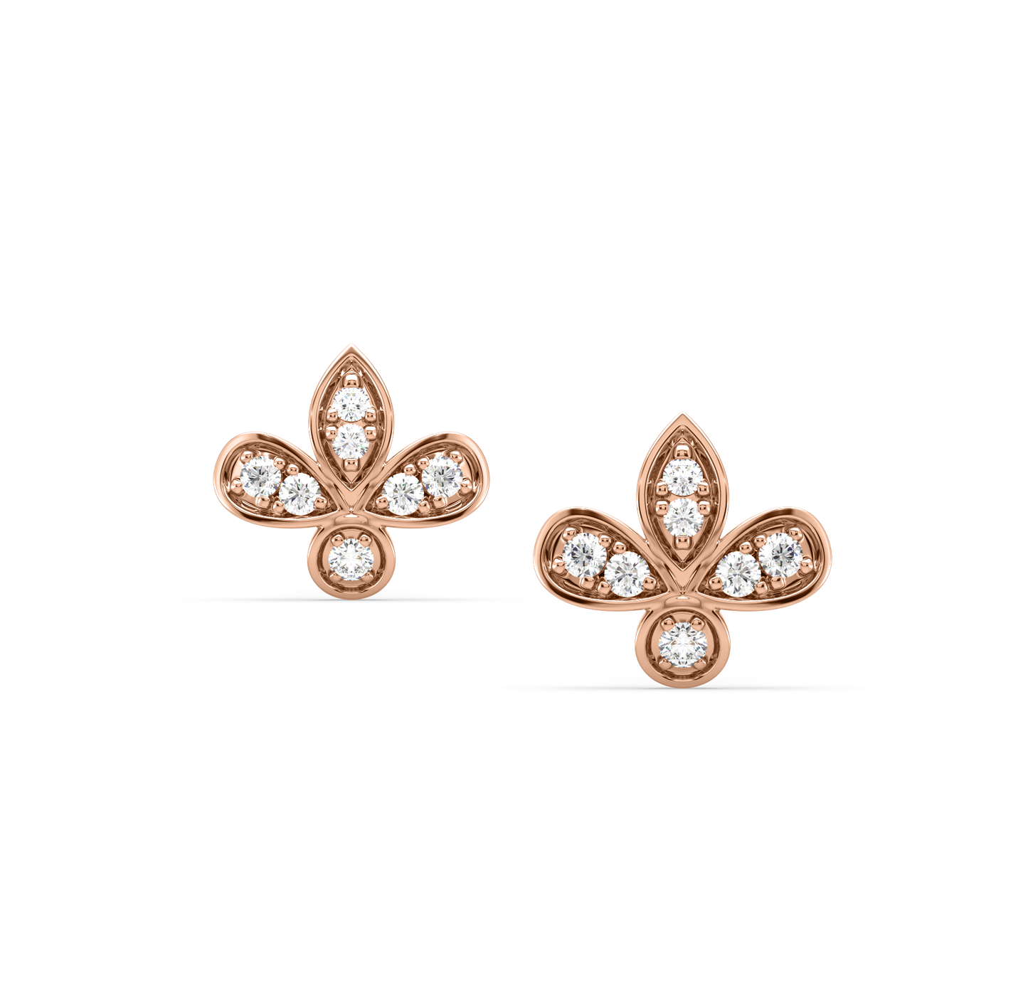 Leona Leaf Diamond Earrings