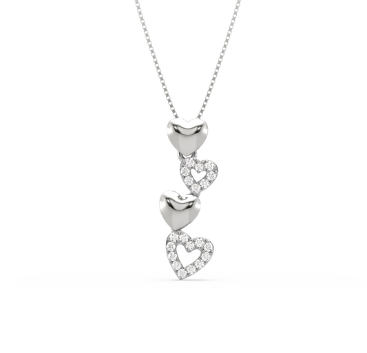 Britt Heart Diamond Pendant