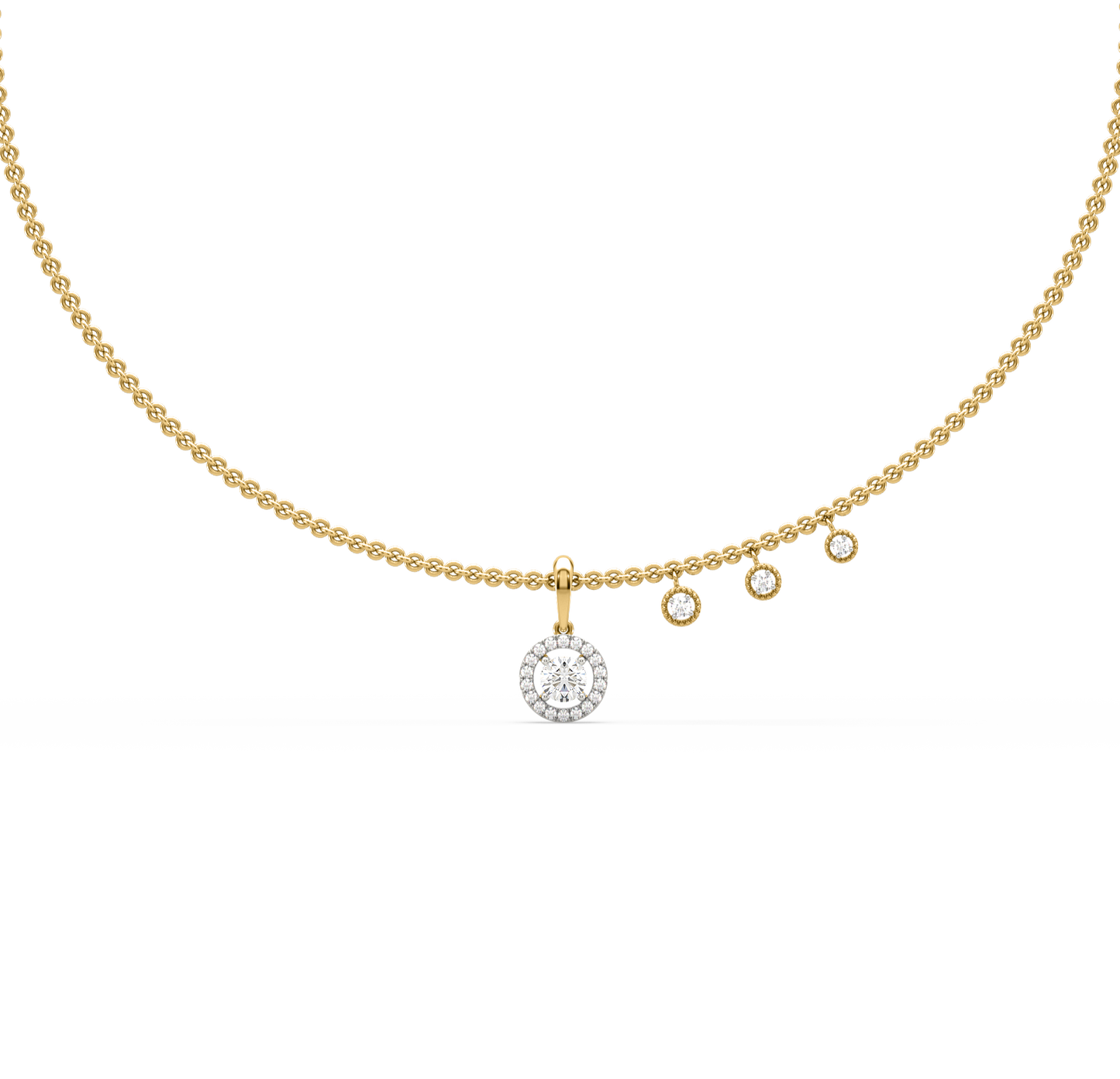 Sofia Circular Diamond Pendant