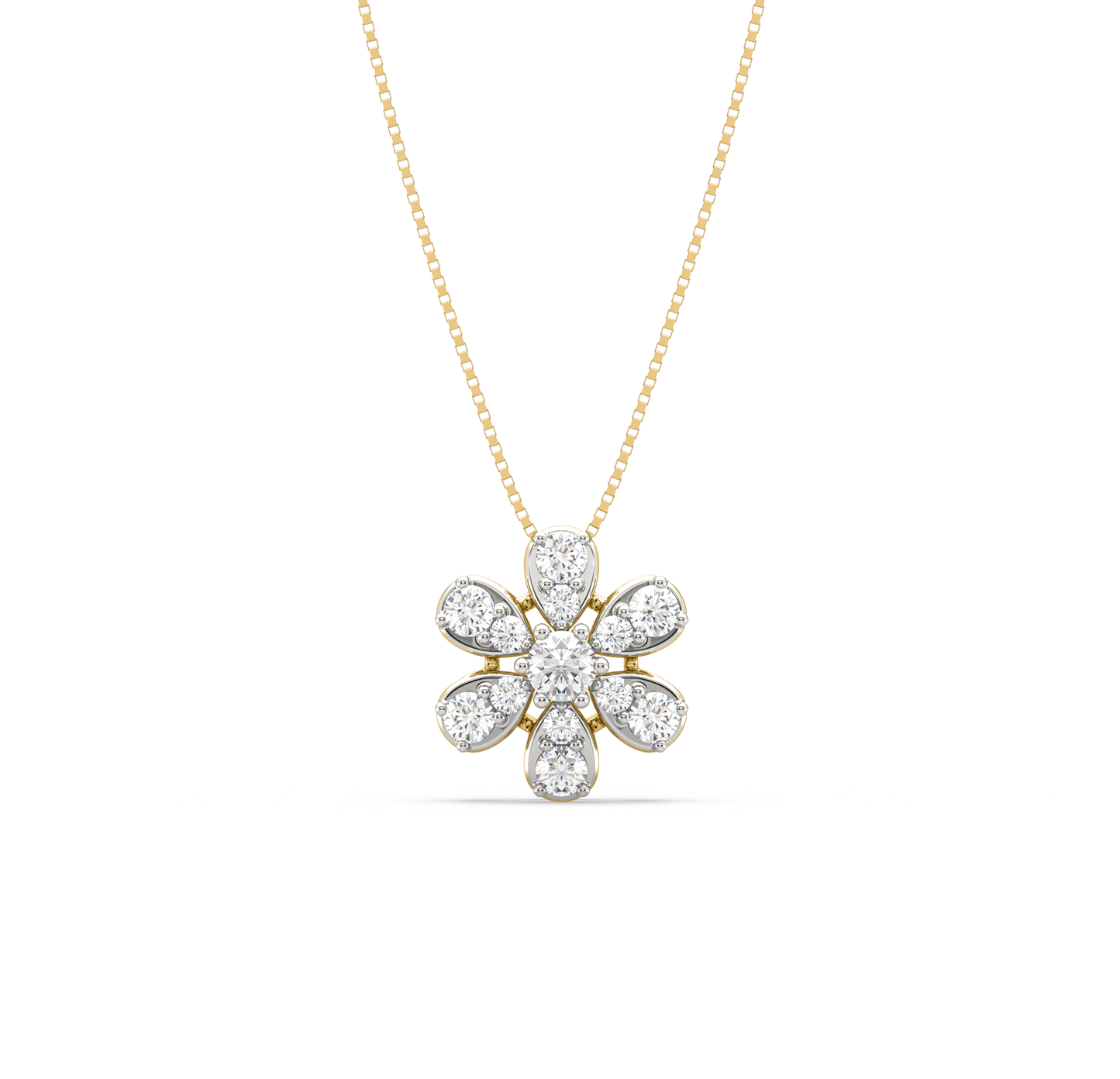 Erina Floral Diamond Pendant