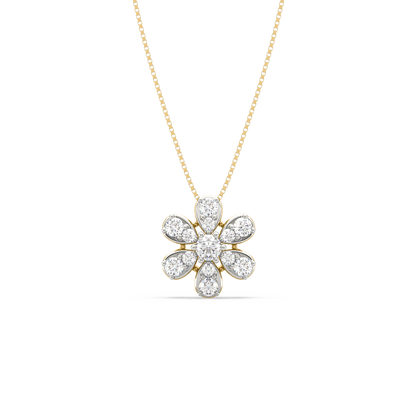 Erina Floral Diamond Pendant