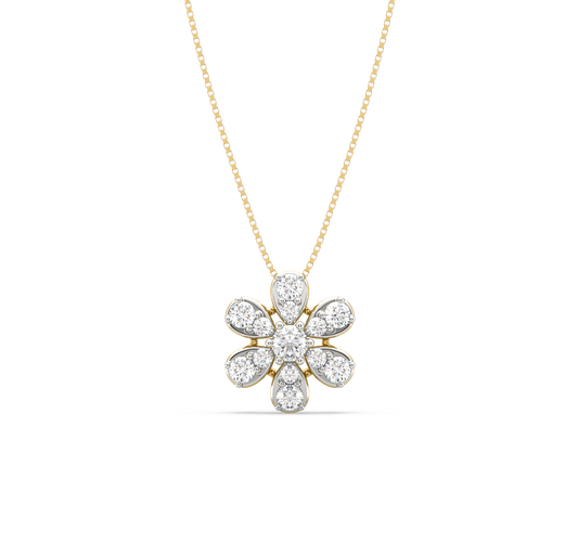 Erina Floral Diamond Pendant