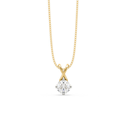 Svetlana Cross Solitaire Pendant