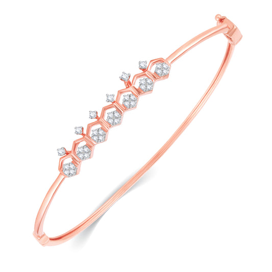 Diamond Bracelet for her in Rose Gold DBF22086