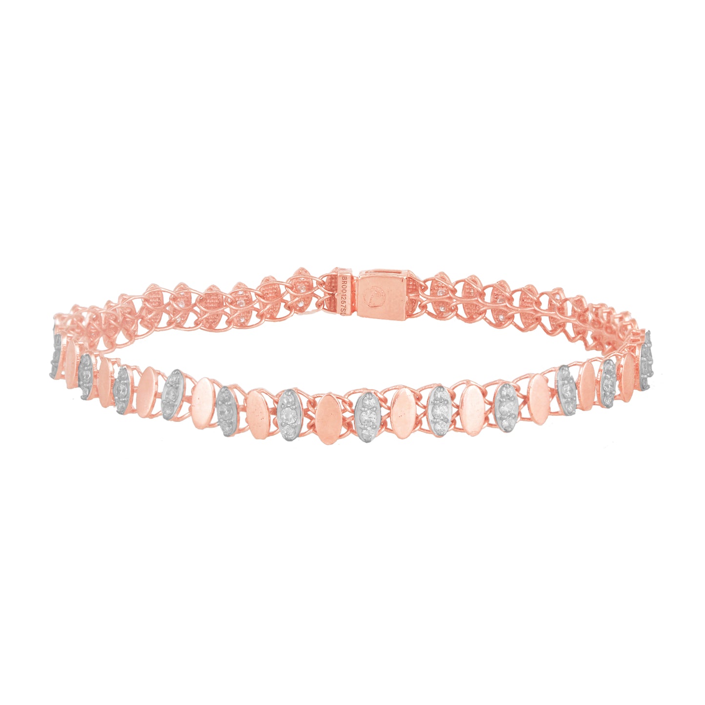 Diamond Bracelet for her in Rose Gold - DBR22012-6