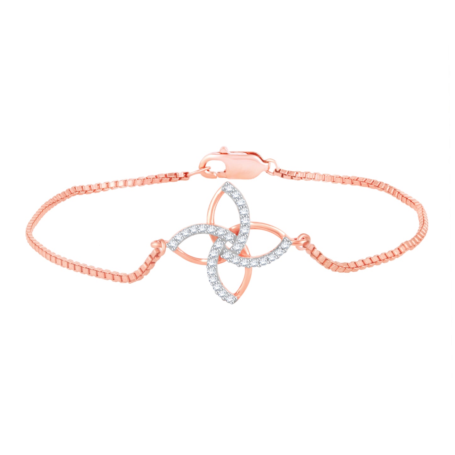 Diamond Bracelet for her in Rose Gold - DBR22015-7