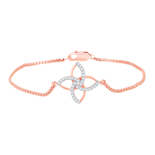 Diamond Bracelet for her in Rose Gold - DBR22015-6.5