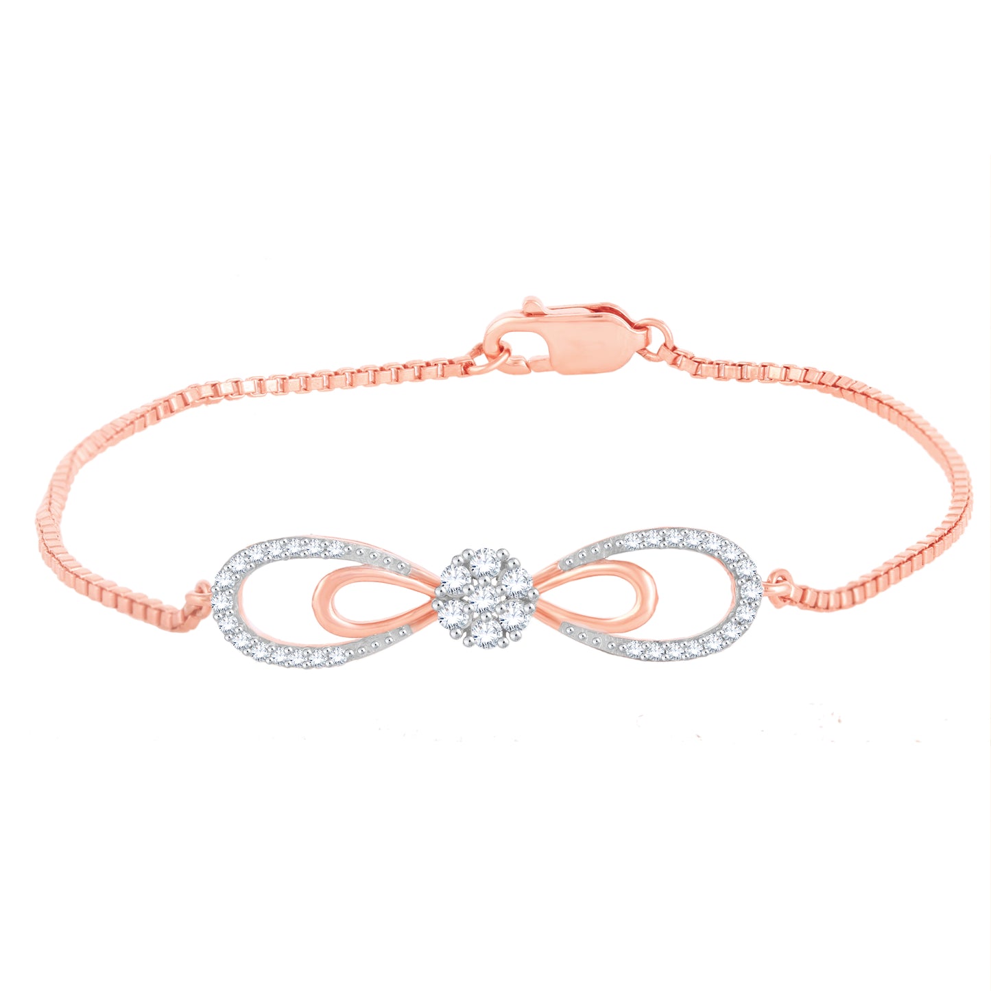 Diamond Bracelet for her in Rose Gold - DBR22019-7