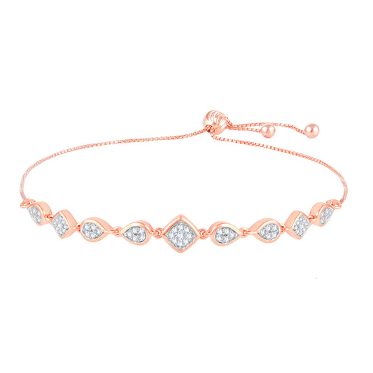 Diamond Bracelet for her in Rose Gold - DBR22022-6