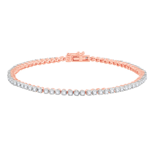 Diamond Bracelet for her in Rose Gold - DBR22024-6