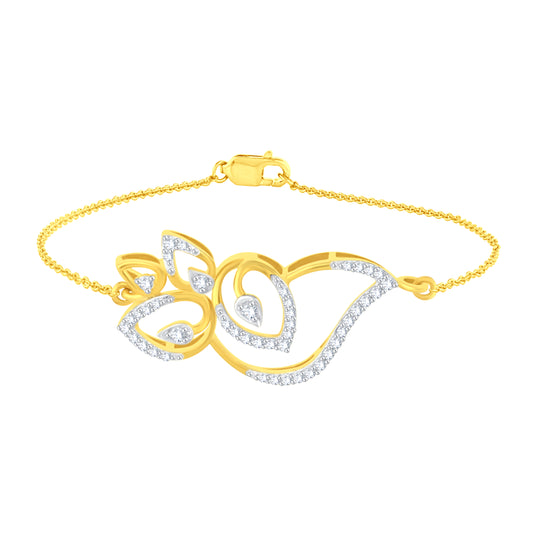 Diamond Bracelet for her in Yellow Gold - DBR22028-7