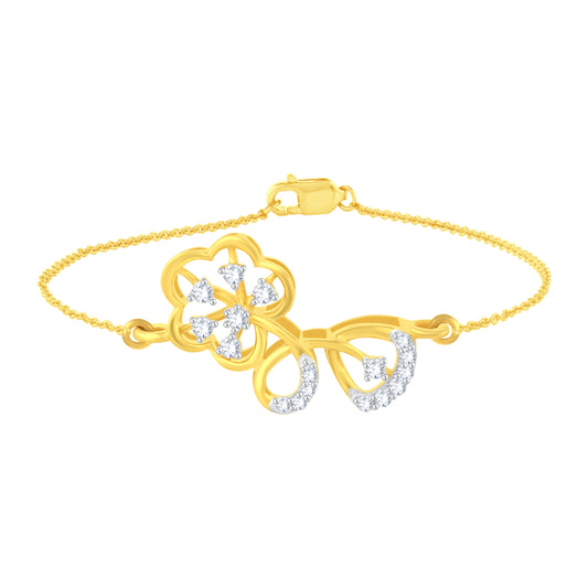 Diamond Bracelet for her in Yellow Gold - DBR22030-6