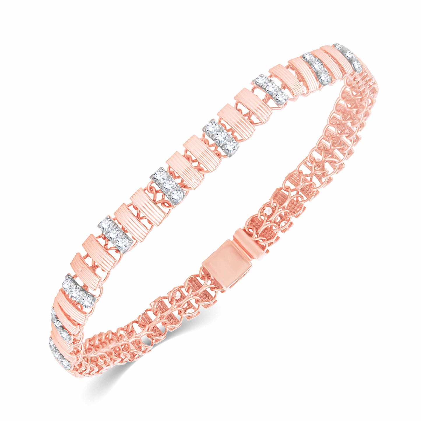 Diamond Bracelet for her in Rose Gold - DBR22031-7