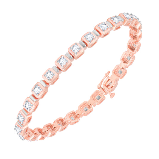 Diamond Ladies Bracelet for her in Rose Gold DBR22037