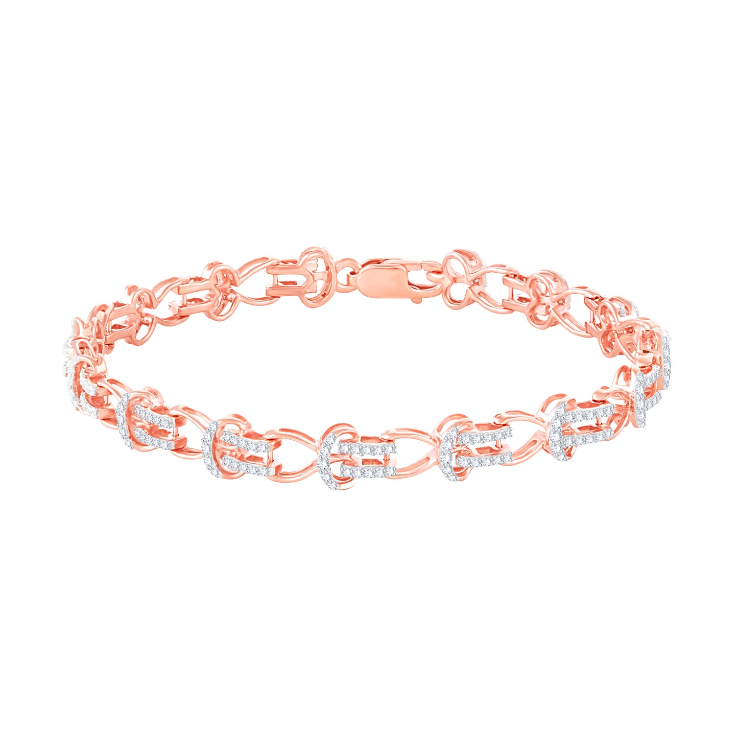 Diamond Ladies Bracelet for her in Rose Gold DBR22042