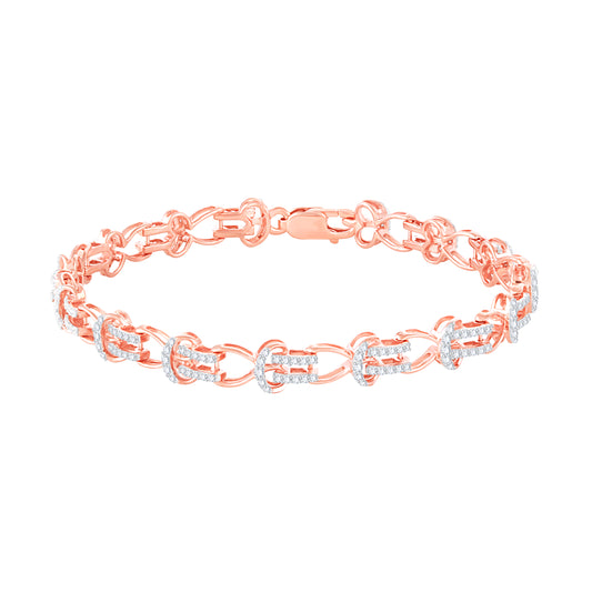 Diamond Ladies Bracelet for her in Rose Gold DBR22042