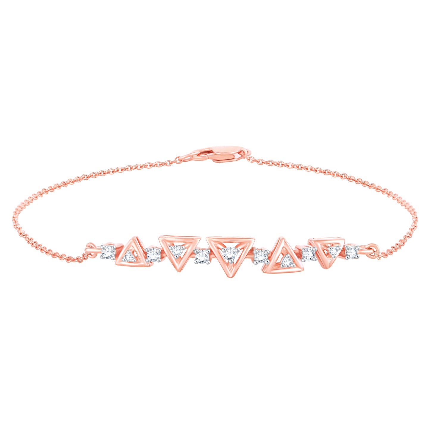 Diamond Ladies Bracelet for her in Rose Gold DBR22044