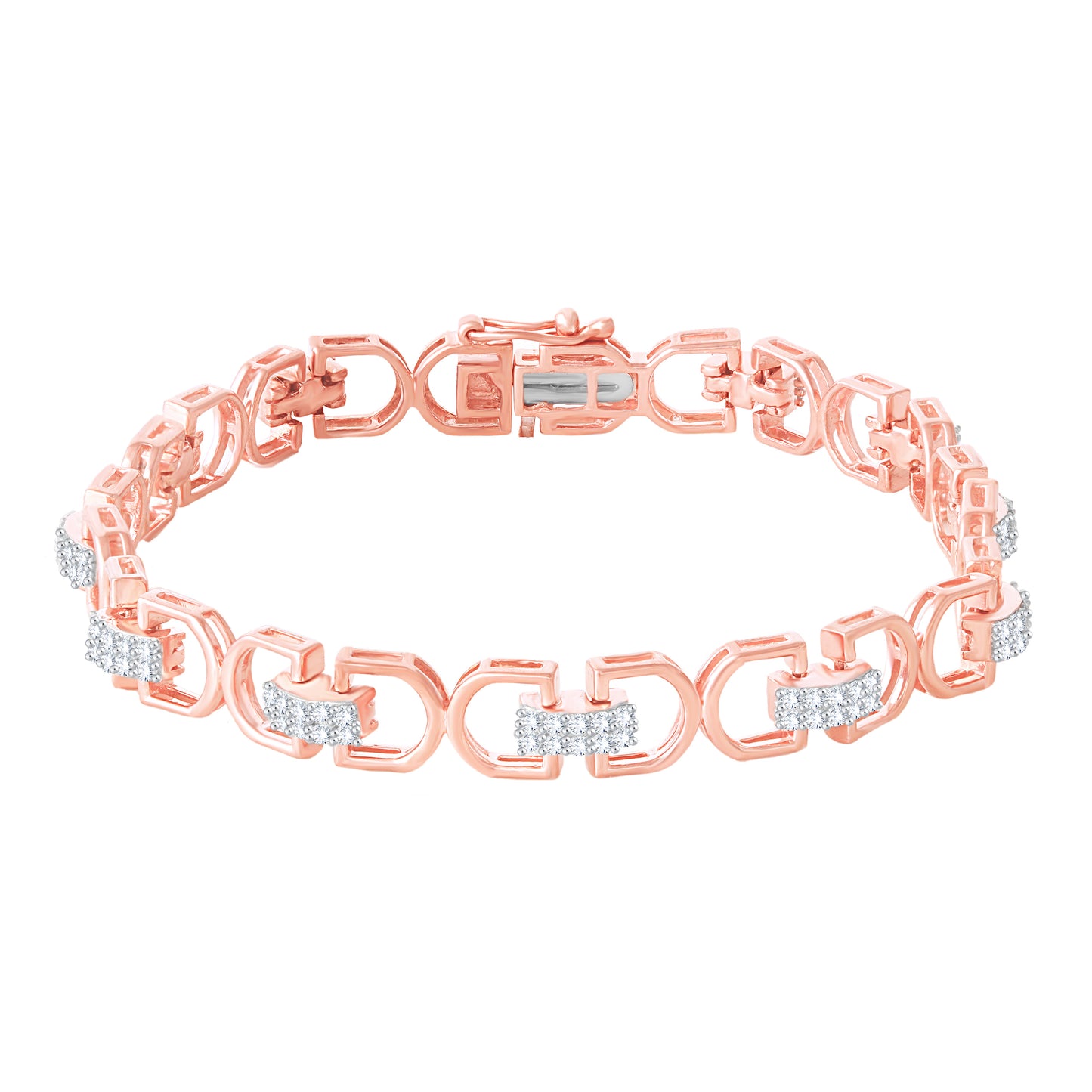 Diamond Ladies Bracelet for her in Rose Gold DBR22048