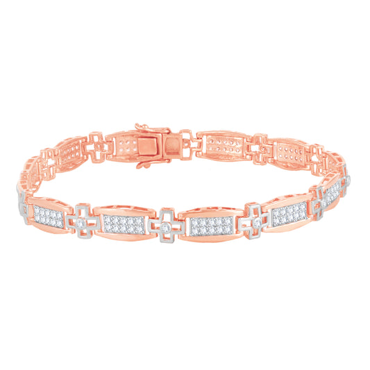 Diamond Ladies Bracelet for her in Rose Gold DBR22049