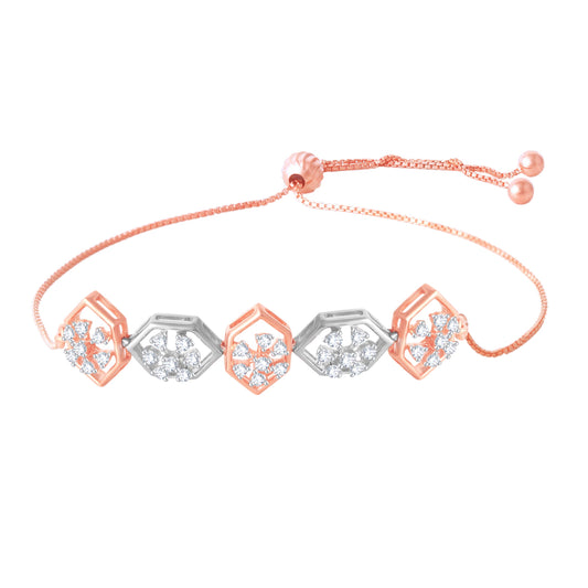 Diamond Ladies Bracelet for her in Rose Gold DBR22050