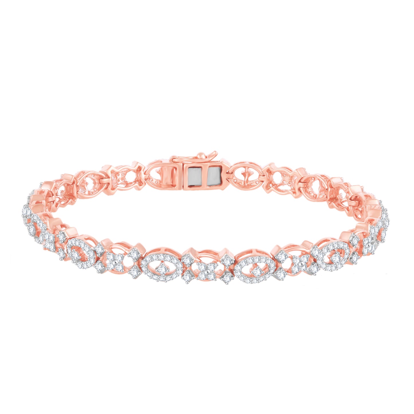 Diamond Ladies Bracelet for her in Rose Gold DBR22052