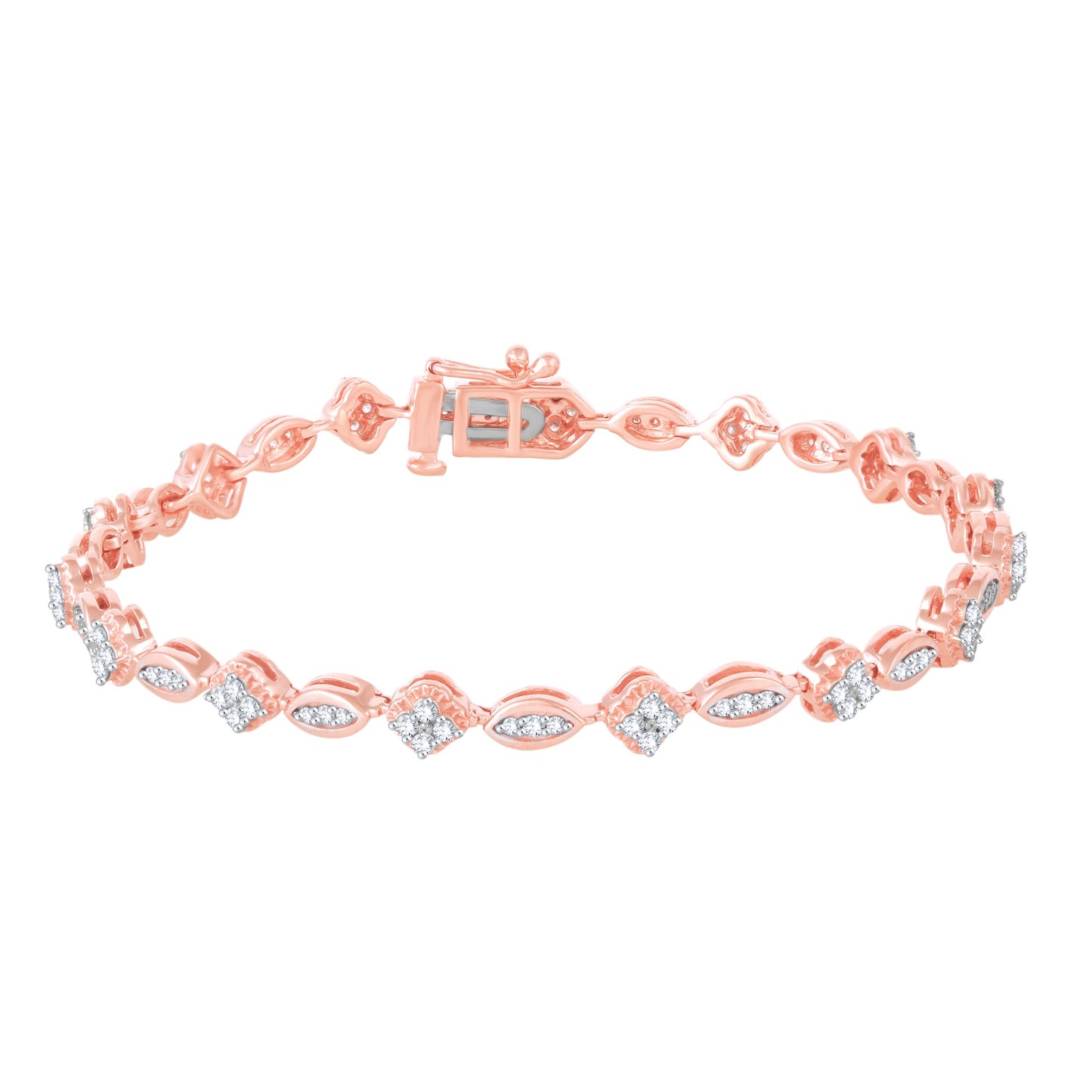 Diamond Ladies Bracelet for her in Rose Gold DBR22053