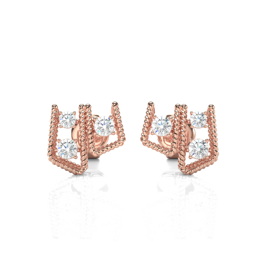 Edna Diamond Stud Earrings