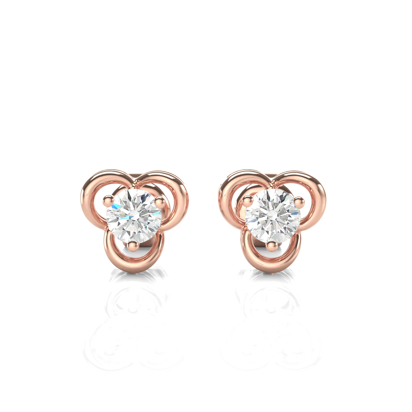 Heather Diamond Solitaire Earrings