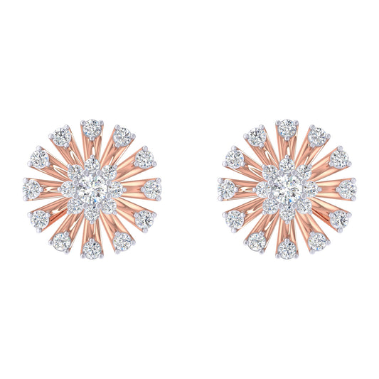 Tatiana Flower Diamond Earrings