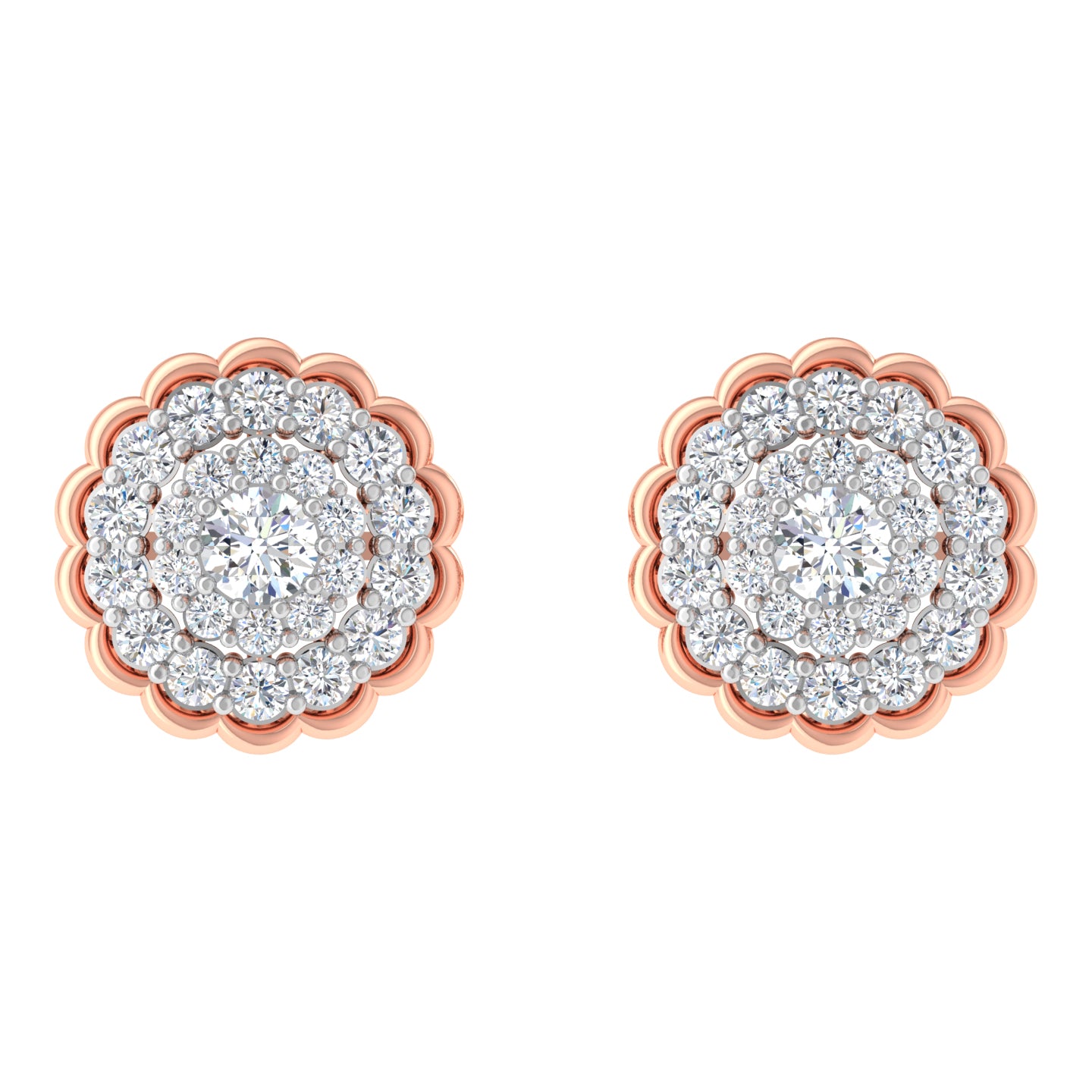 Judi Floral Diamond Earrings