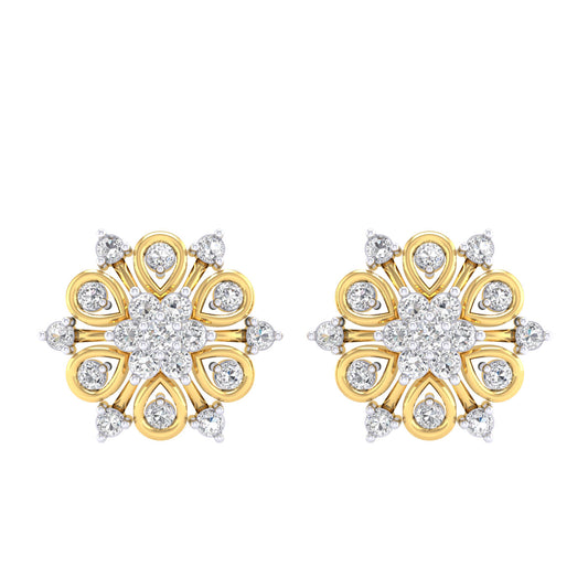 Sissel Round Diamond Earrings