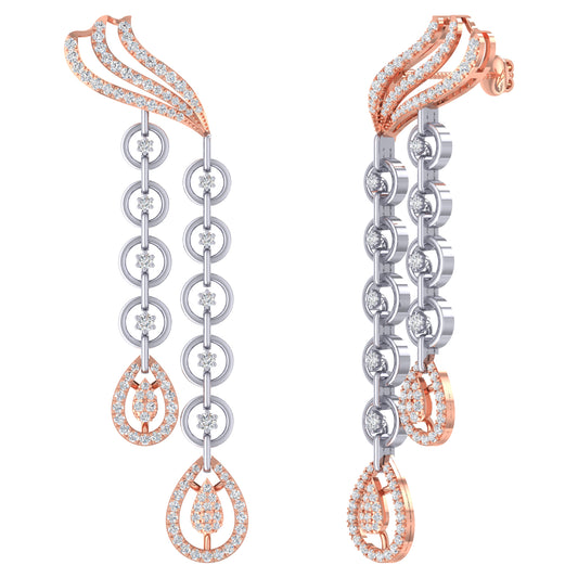 Megan Diamond Dangler Earrings